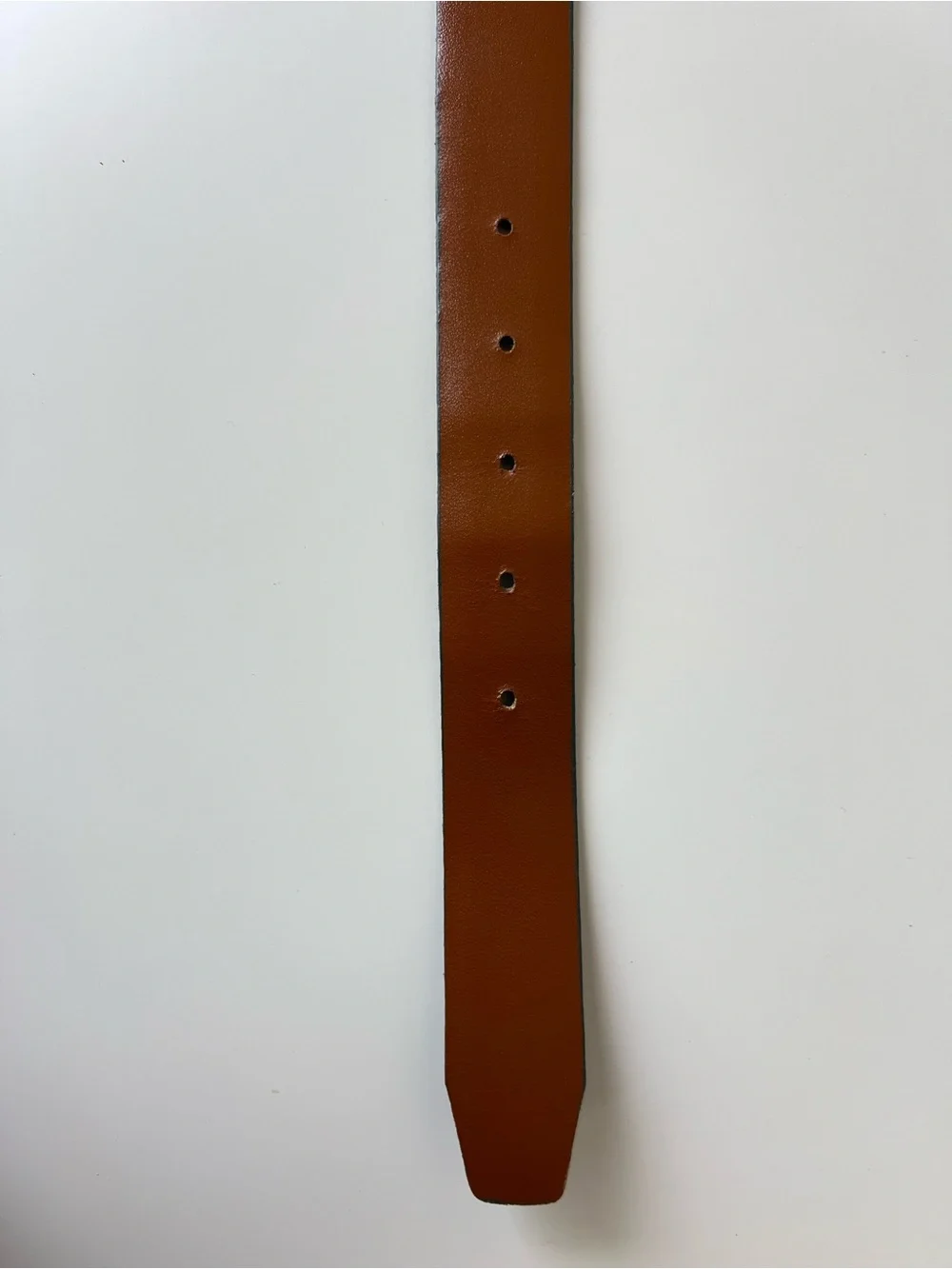 VTG Linda Allard Ellen Tracy Green Buffalo Calf Leather Belt Gold Buckle Small